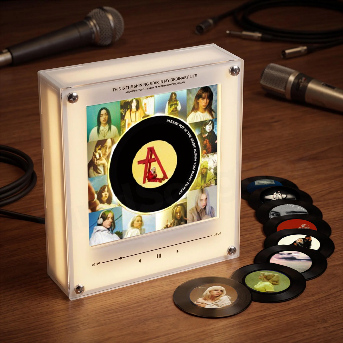 Personalized Song Vinyl Box — Custom Mini Vinyl Music Player | The Billie Eilish  Session