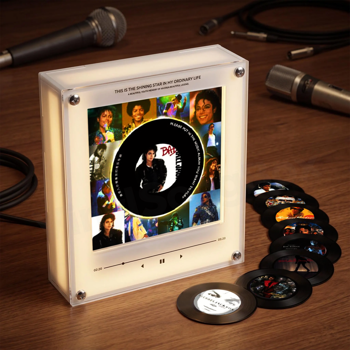 Personalized Song Vinyl Box — Custom Mini Vinyl Music Player | The Michael Jackson Session