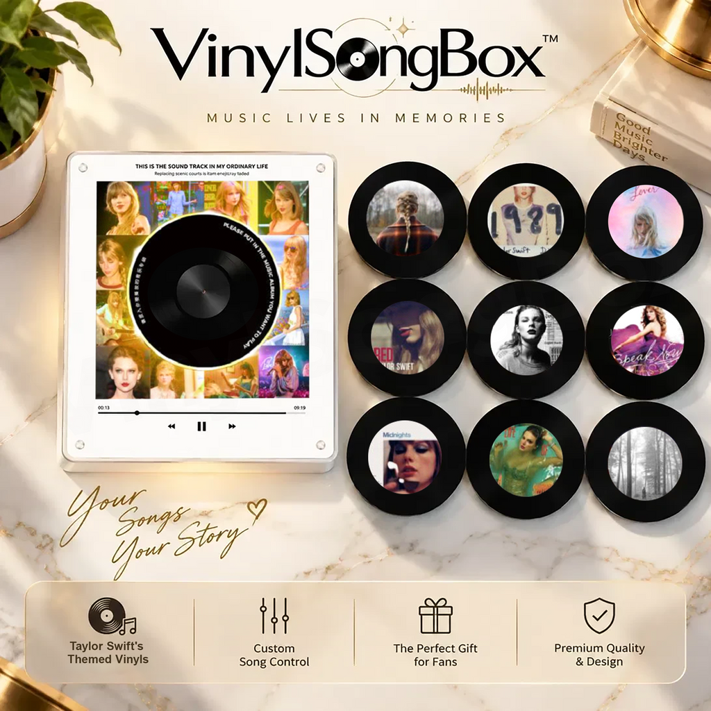 Personalized Song Vinyl Box — Custom Mini Vinyl Music Player | The Taylor Swift Session