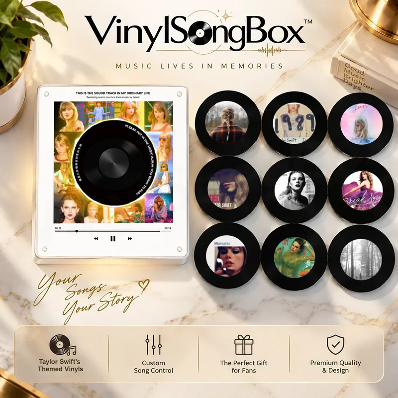 Personalized Song Vinyl Box — Custom Mini Vinyl Music Player | The Taylor Swift Session