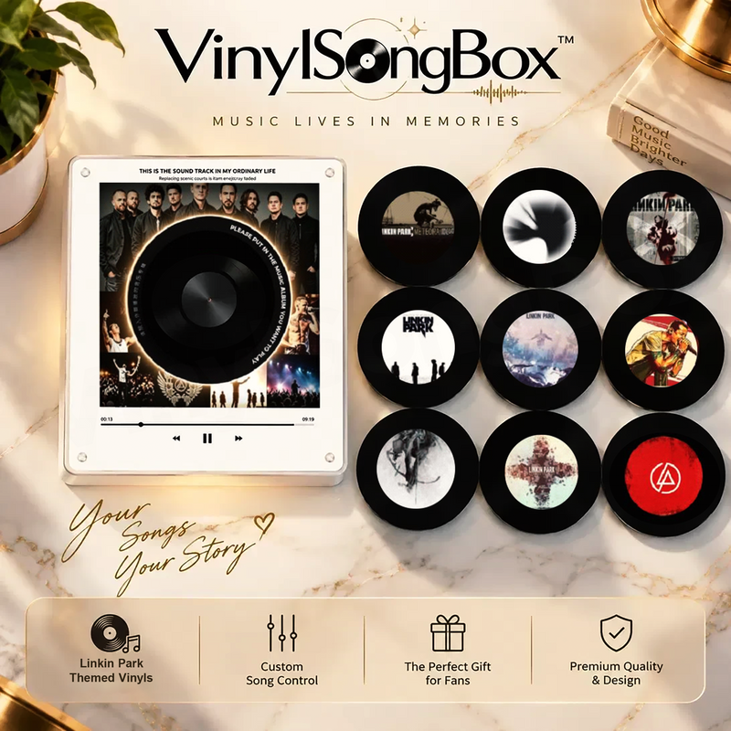 Personalized Song Vinyl Box — Custom Mini Vinyl Music Player | The Linkin Park Session