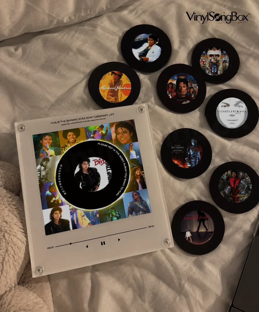 Personalized Song Vinyl Box — Custom Mini Vinyl Music Player | The Michael Jackson Session