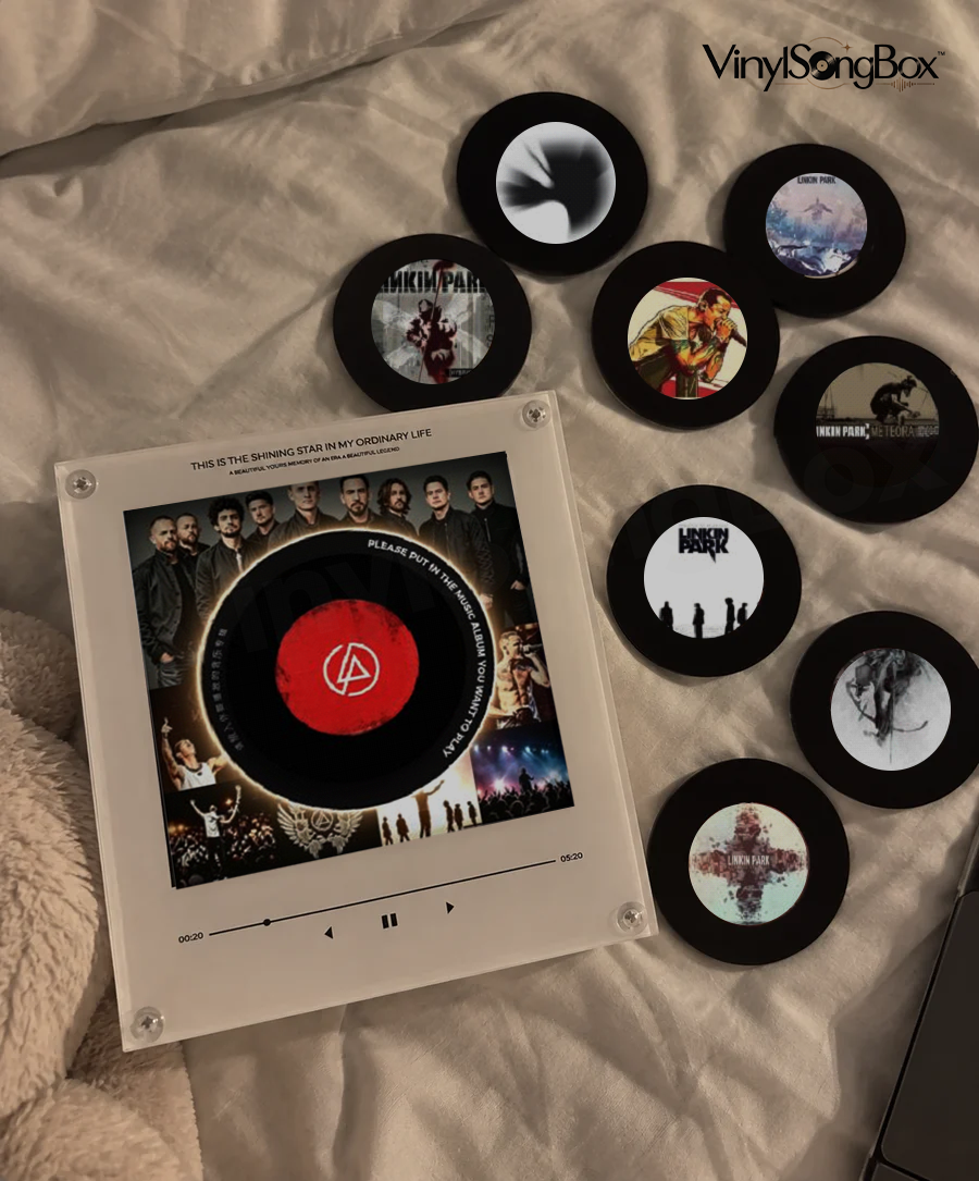 Personalized Song Vinyl Box — Custom Mini Vinyl Music Player | The Linkin Park Session