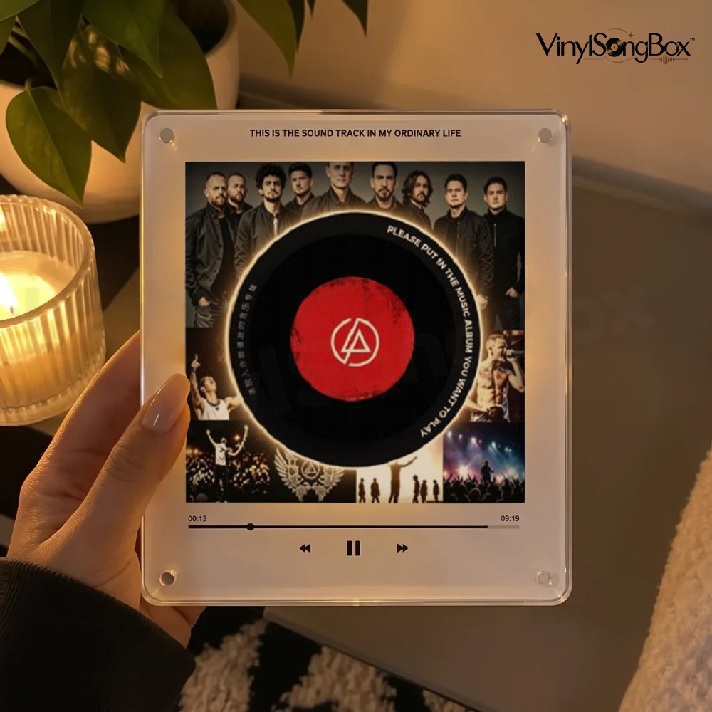 Personalized Song Vinyl Box — Custom Mini Vinyl Music Player | The Linkin Park Session