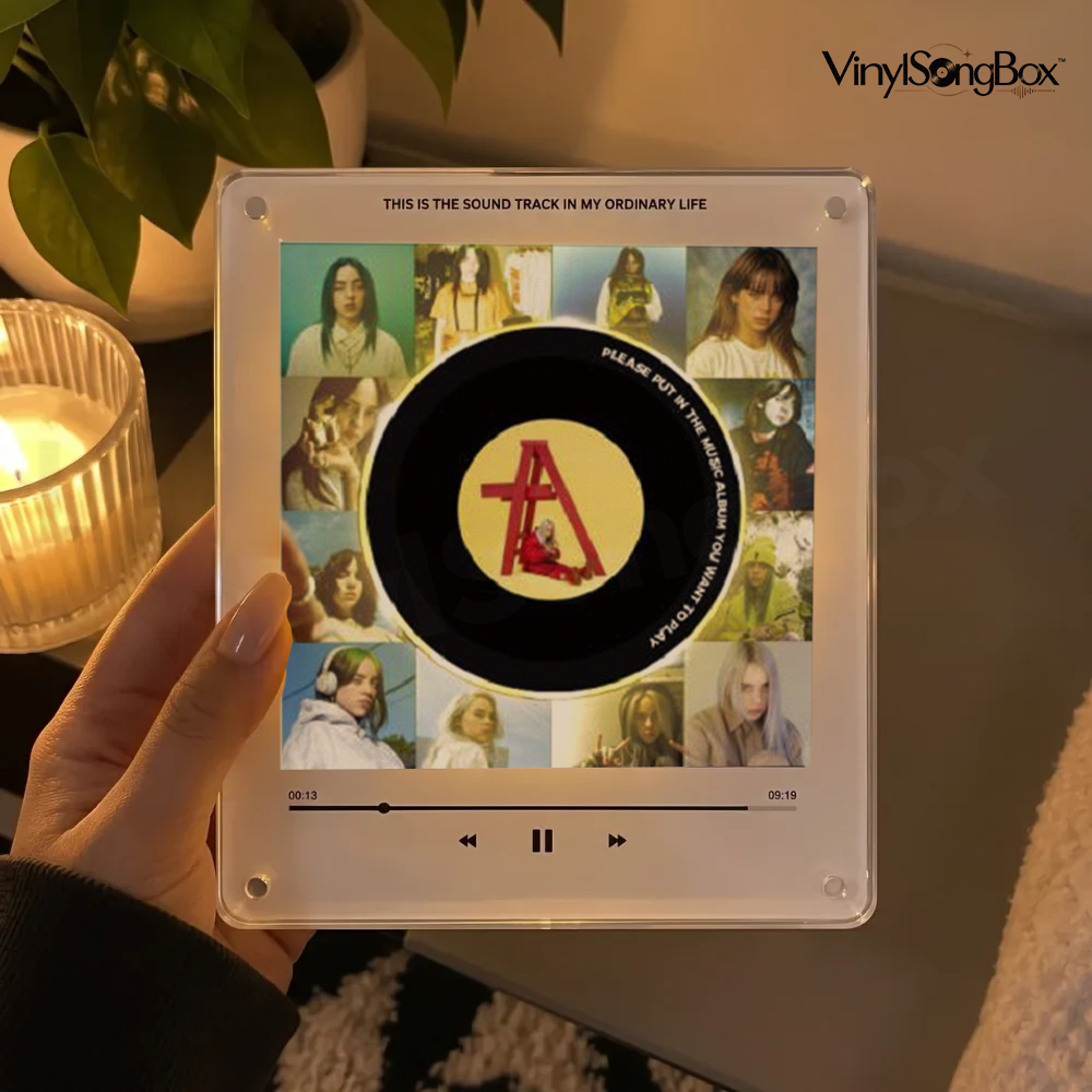 Personalized Song Vinyl Box — Custom Mini Vinyl Music Player | The Billie Eilish  Session