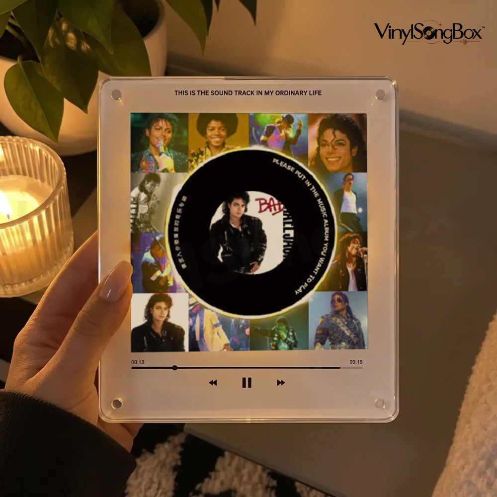 Personalized Song Vinyl Box — Custom Mini Vinyl Music Player | The Michael Jackson Session