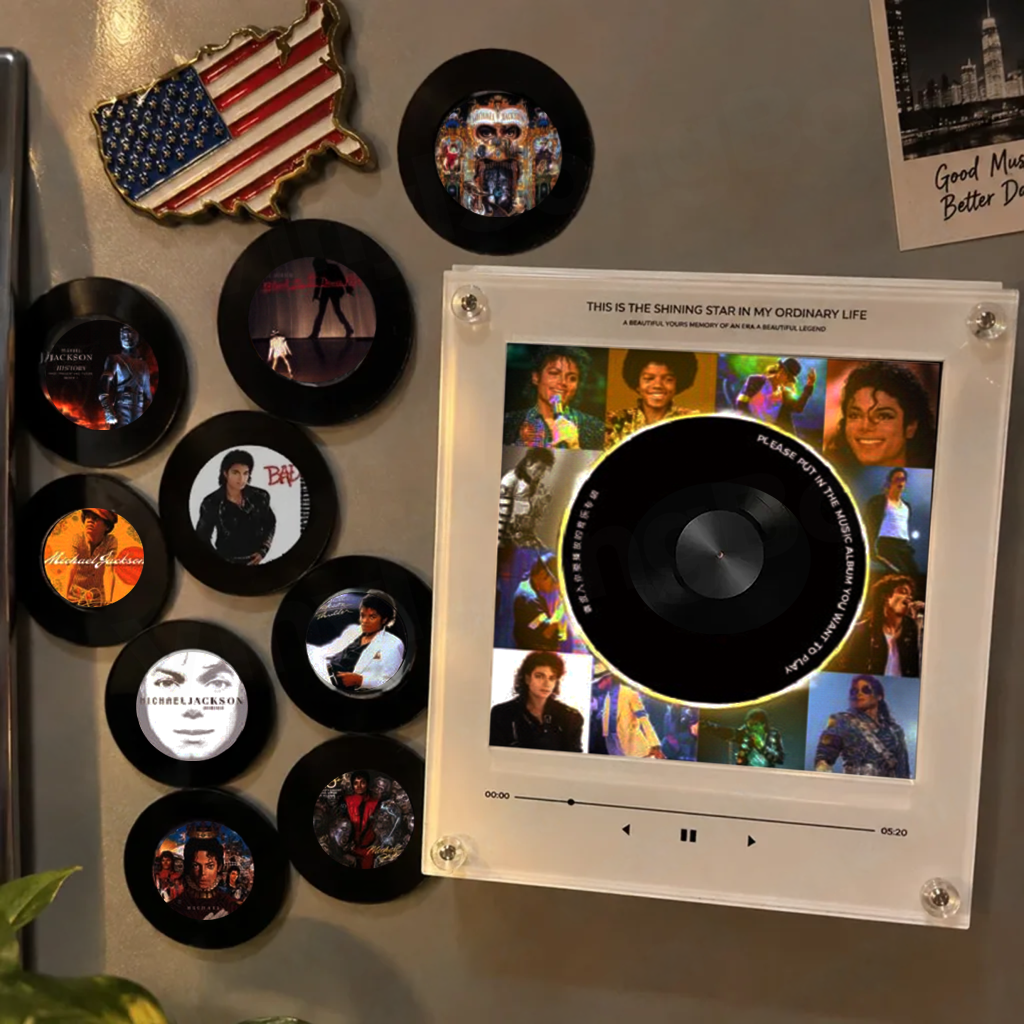 Personalized Song Vinyl Box — Custom Mini Vinyl Music Player | The Michael Jackson Session