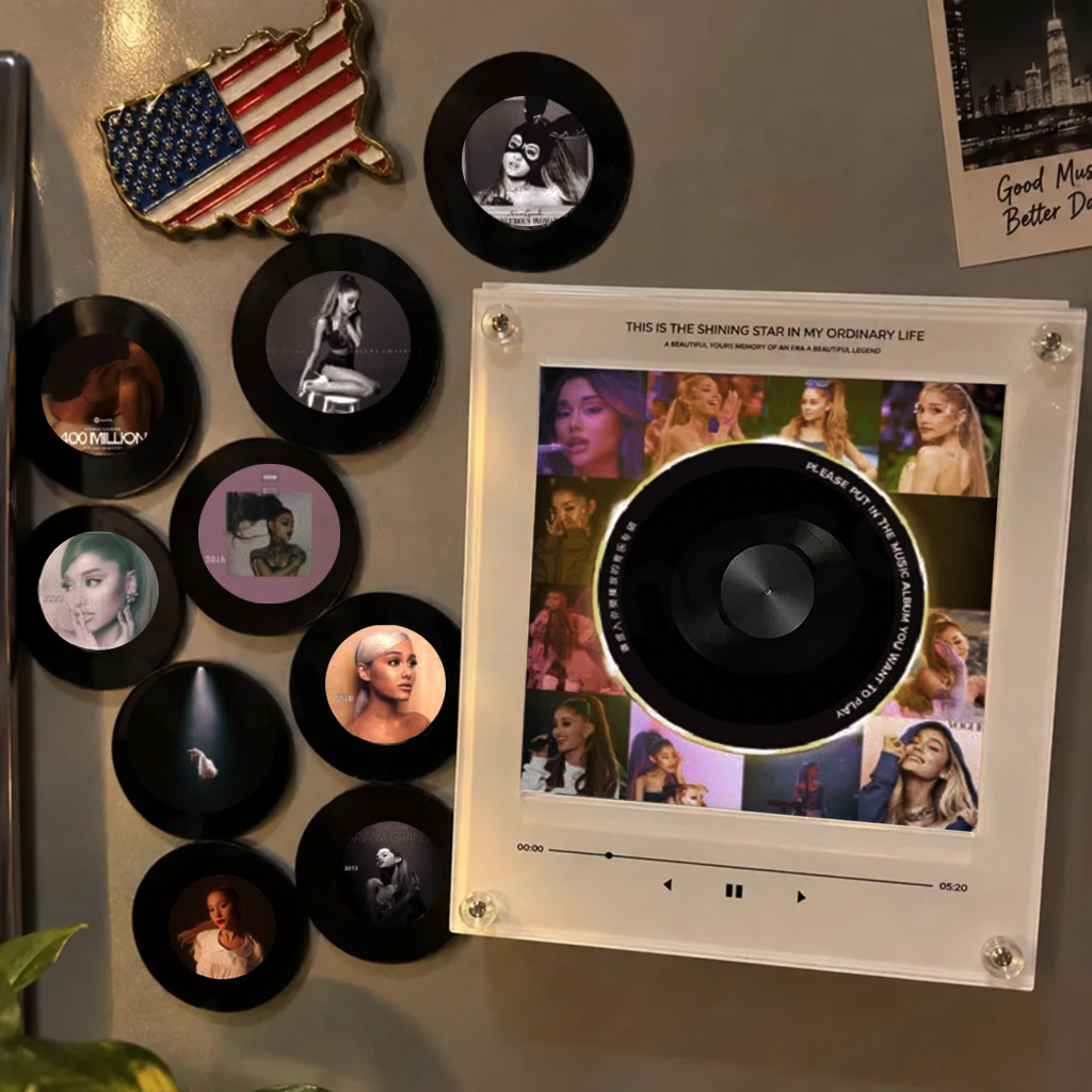 Personalized Song Vinyl Box — Custom Mini Vinyl Music Player | The Ariana Grande Session