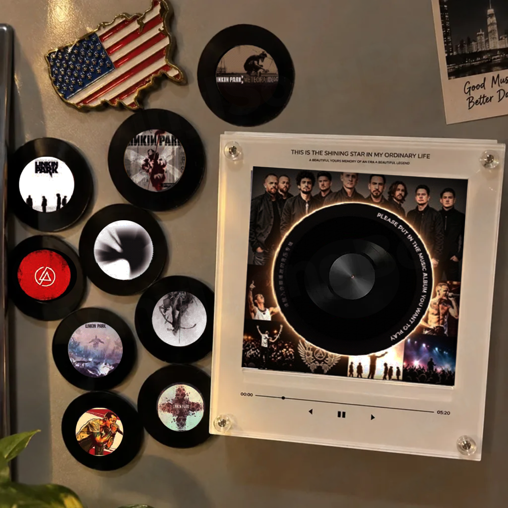 Personalized Song Vinyl Box — Custom Mini Vinyl Music Player | The Linkin Park Session