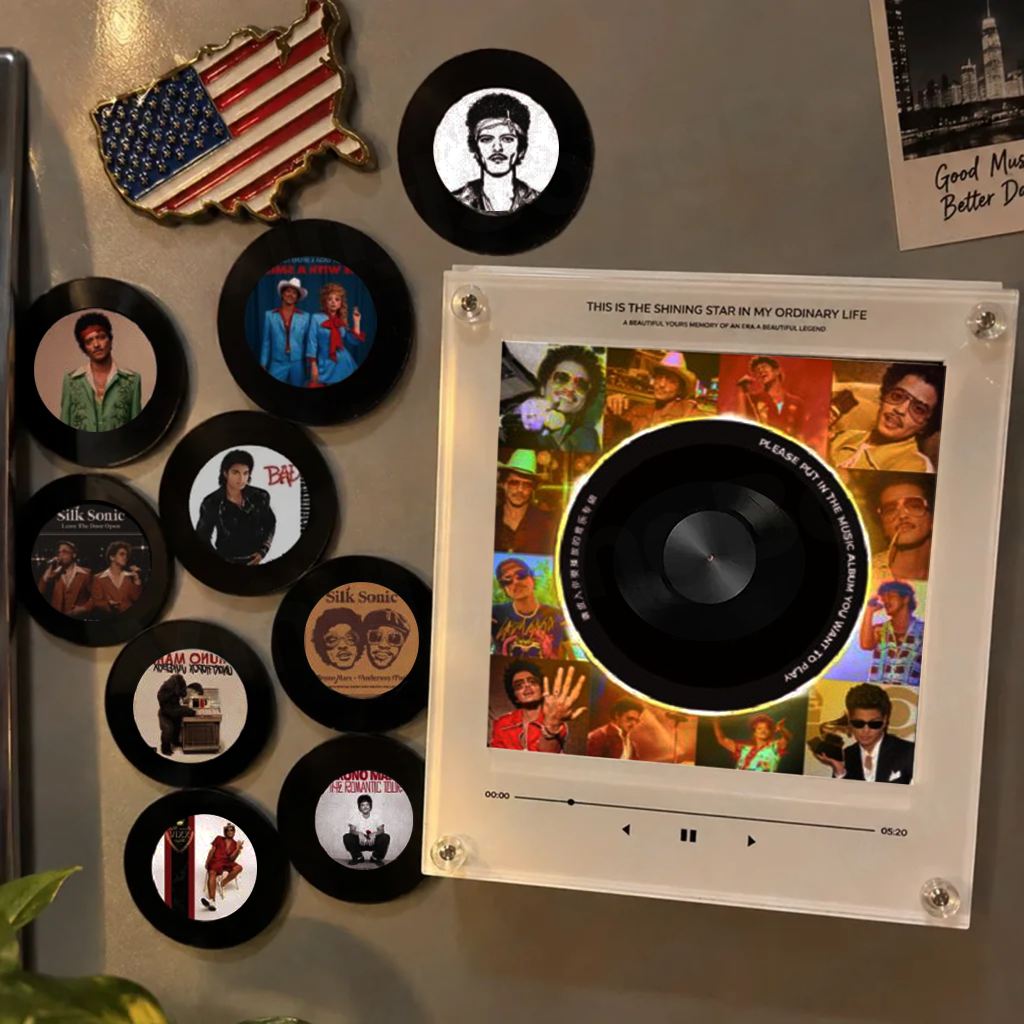 Personalized Song Vinyl Box — Custom Mini Vinyl Music Player | The Bruno Mars  Session