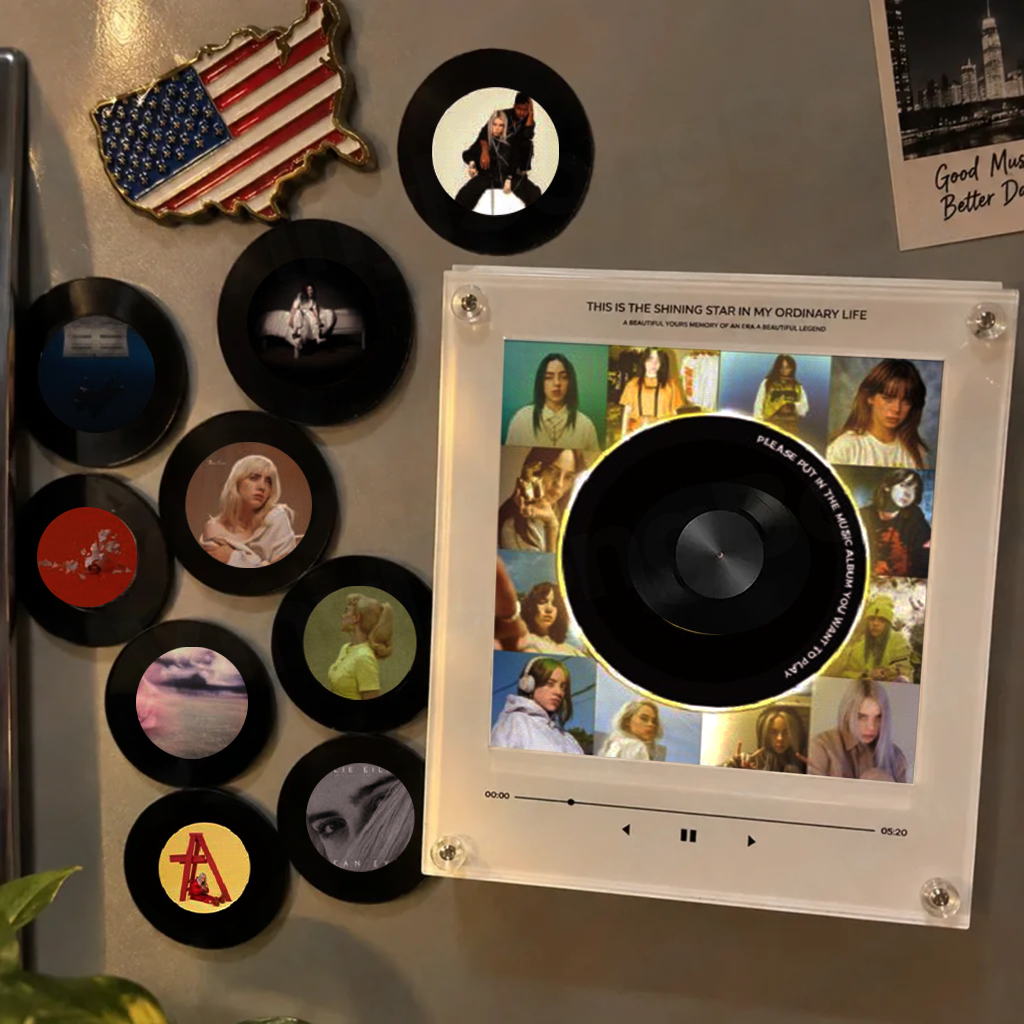 Personalized Song Vinyl Box — Custom Mini Vinyl Music Player | The Billie Eilish  Session